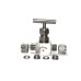 SS Needle Valve Instrumentation High Pressure Square Body Ferrule type (6000PSI) Stainless Steel 316